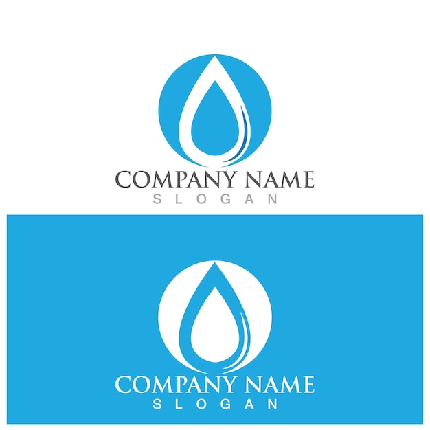 Water drop Logo Template vector