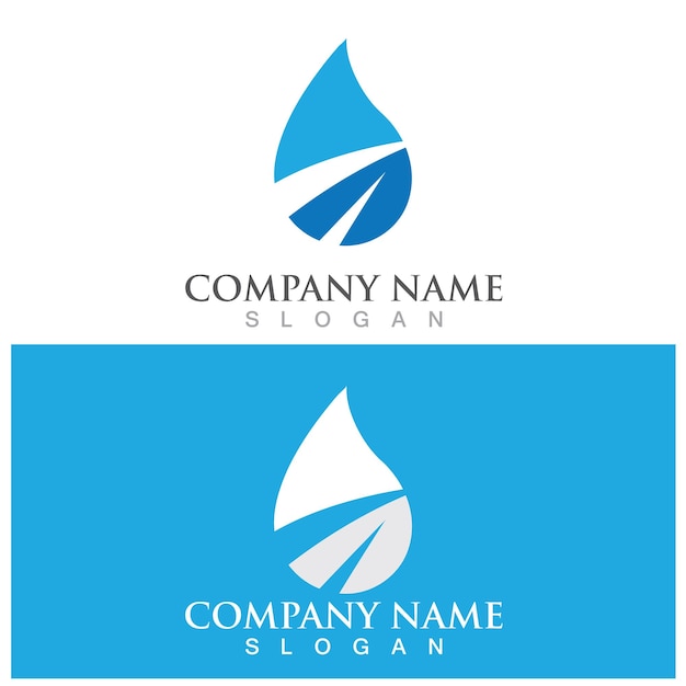 Water drop Logo Template vector