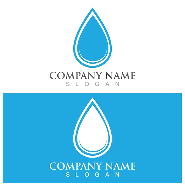 Water drop Logo Template vector