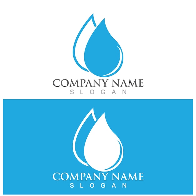 Water drop Logo Template vector