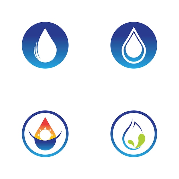 Water drop Logo Template vector