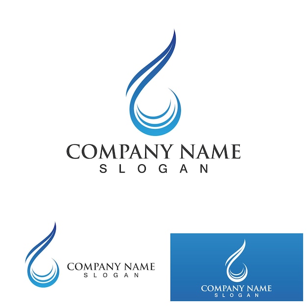 Water drop Logo Template vector