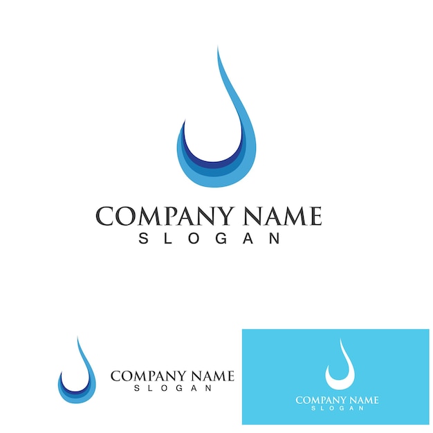 Water drop Logo Template vector