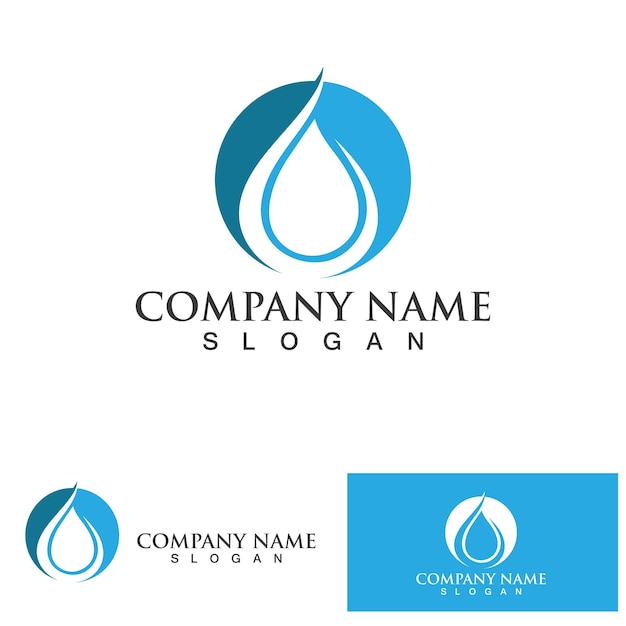 Water drop Logo Template vector