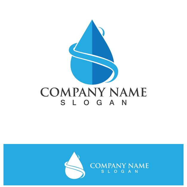 Water drop Logo Template vector