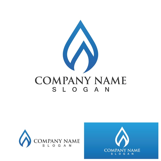 Water drop Logo Template vector