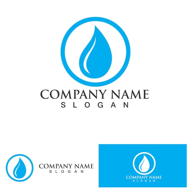 Water drop Logo Template vector