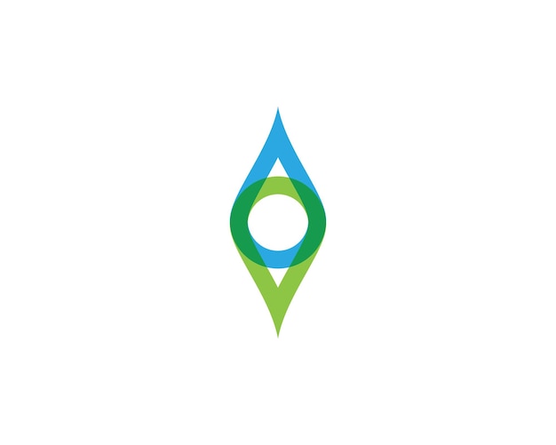 Vector water drop logo template