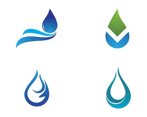 Goccia d'acqua logo template