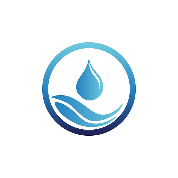 Water drop logo template