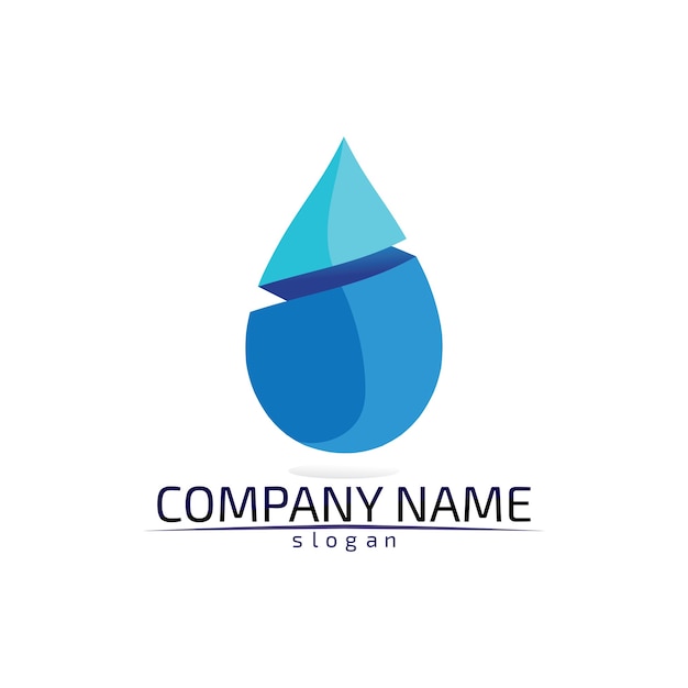 Water drop Logo Template