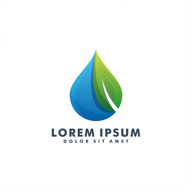 Water drop logo  template 