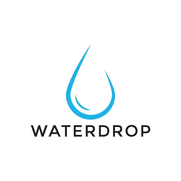 Шаблон векторного дизайна логотипа капли воды