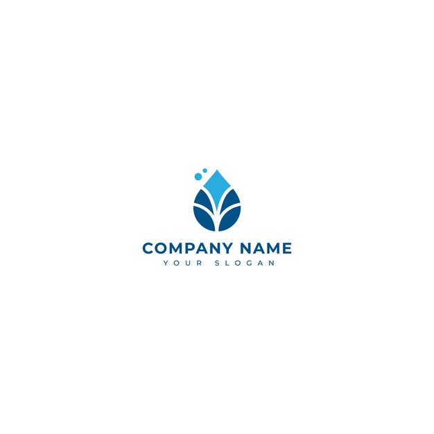 Water drop logo vector design template