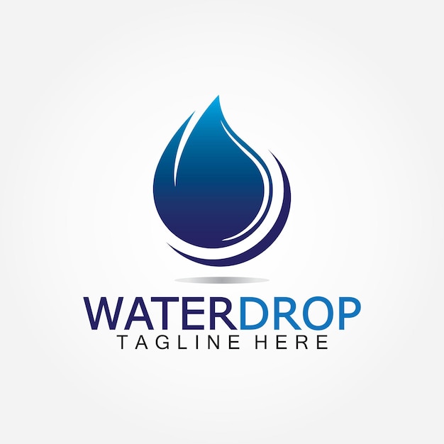 Water Drop Logo Vector Design Template