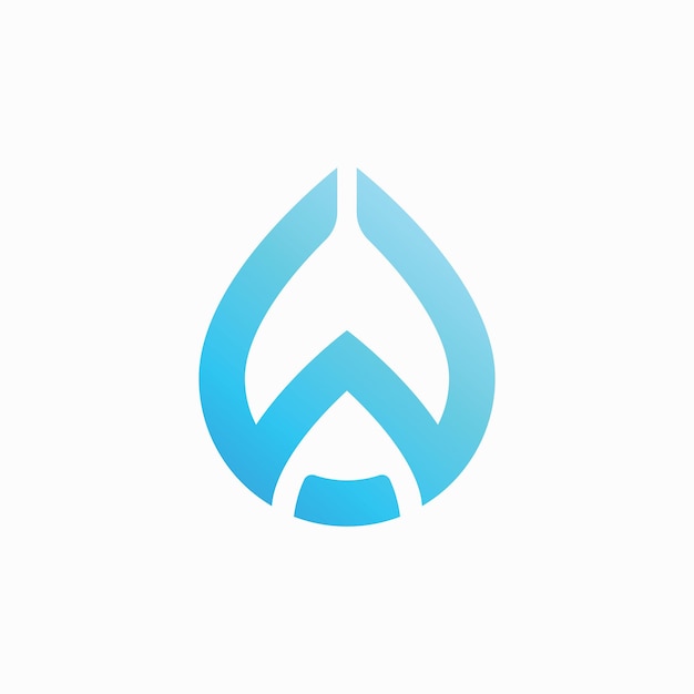 Water drop logo vector icon