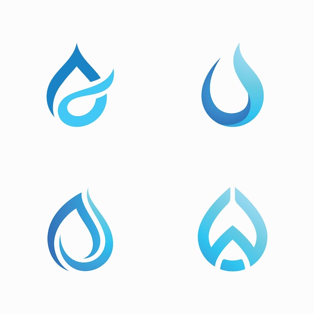 Premium Vector | Water drop logo vector icon