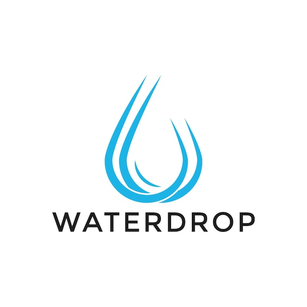 Water drop symbol logo design template icon May be used in ecological medical chemical food and oil design