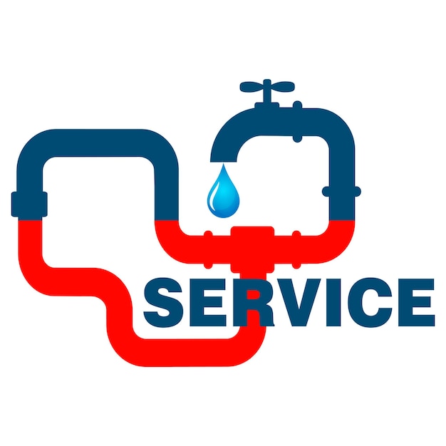 Water drop water pipes and water faucet Repair and service of plumbing heating