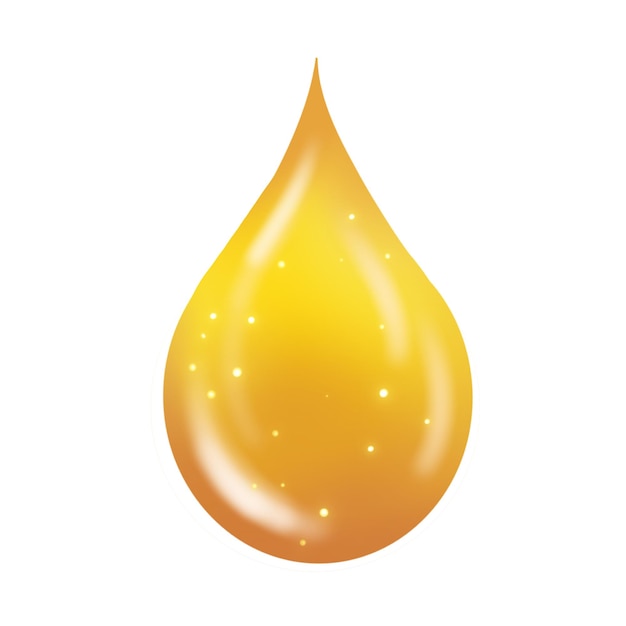 water drop yellow gold oil