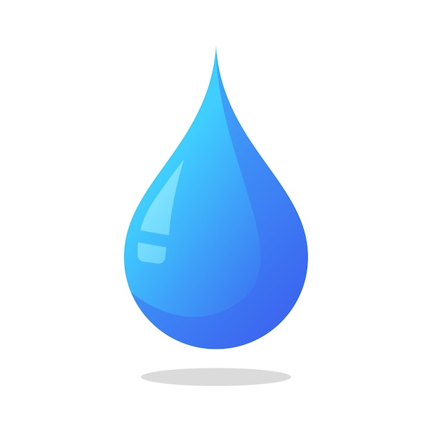 Vector water droplet