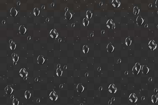 Water droplets condensation drops realistic overlay background