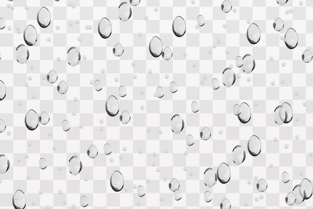 Water droplets condensation drops realistic overlay background