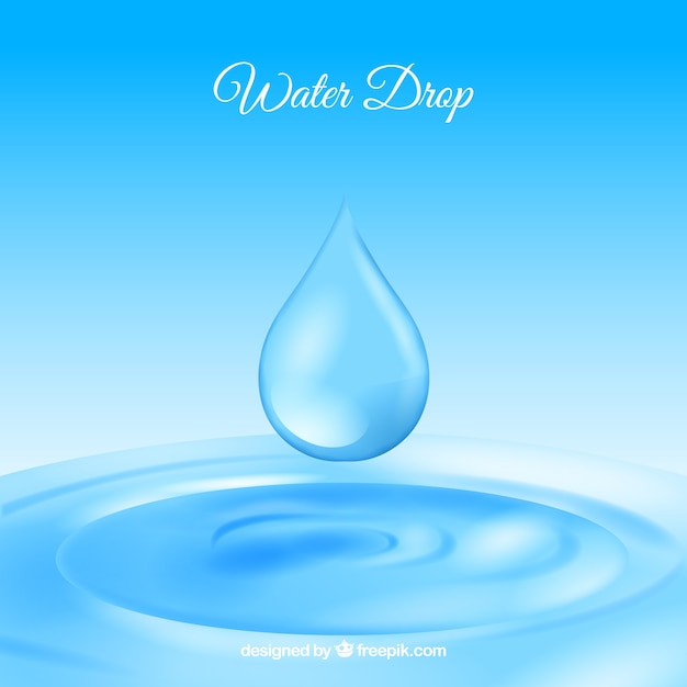 Water drops background in realistic style