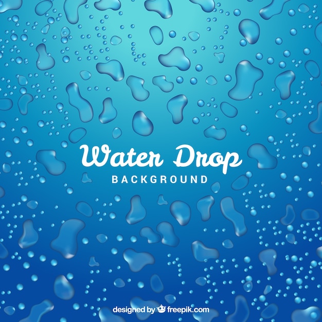 Water drops background in realistic style