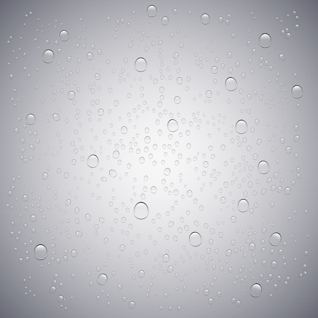 Vector water drops background