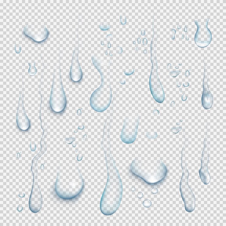 現実的な水滴