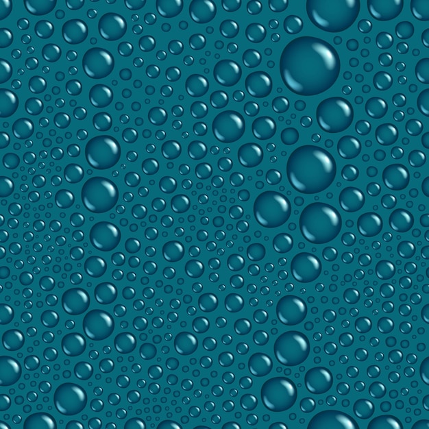 Vector water drops seamless vector background