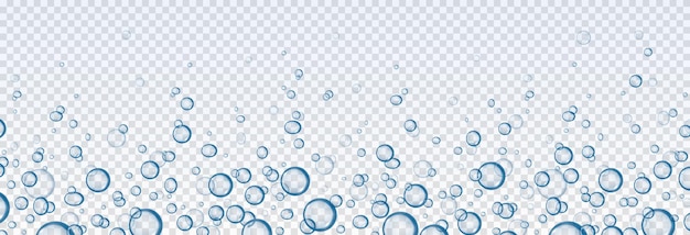 Vector water drops on transparent background