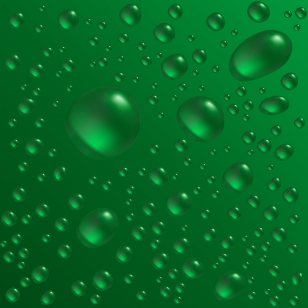 Vector water drops