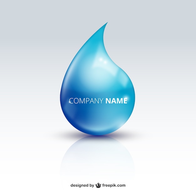 Water druppel logo