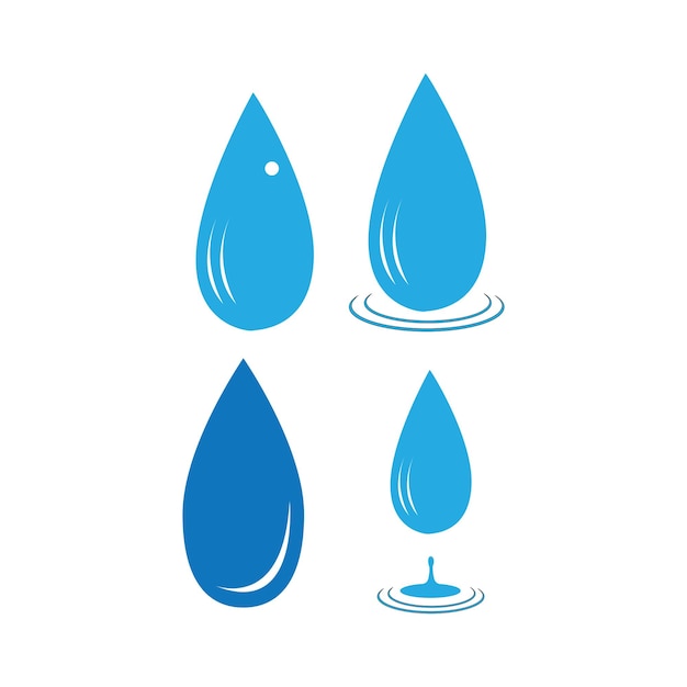 Vector water druppel logo