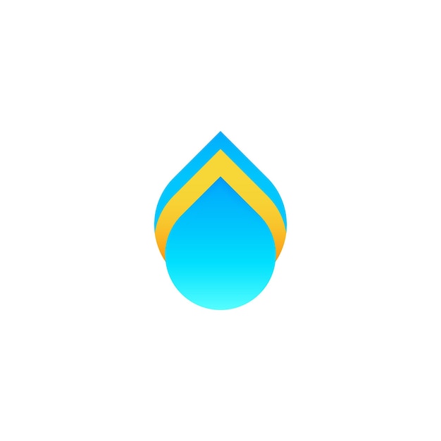 Water druppel logo