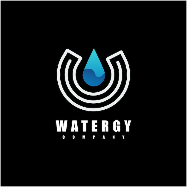 Vector water energy logo