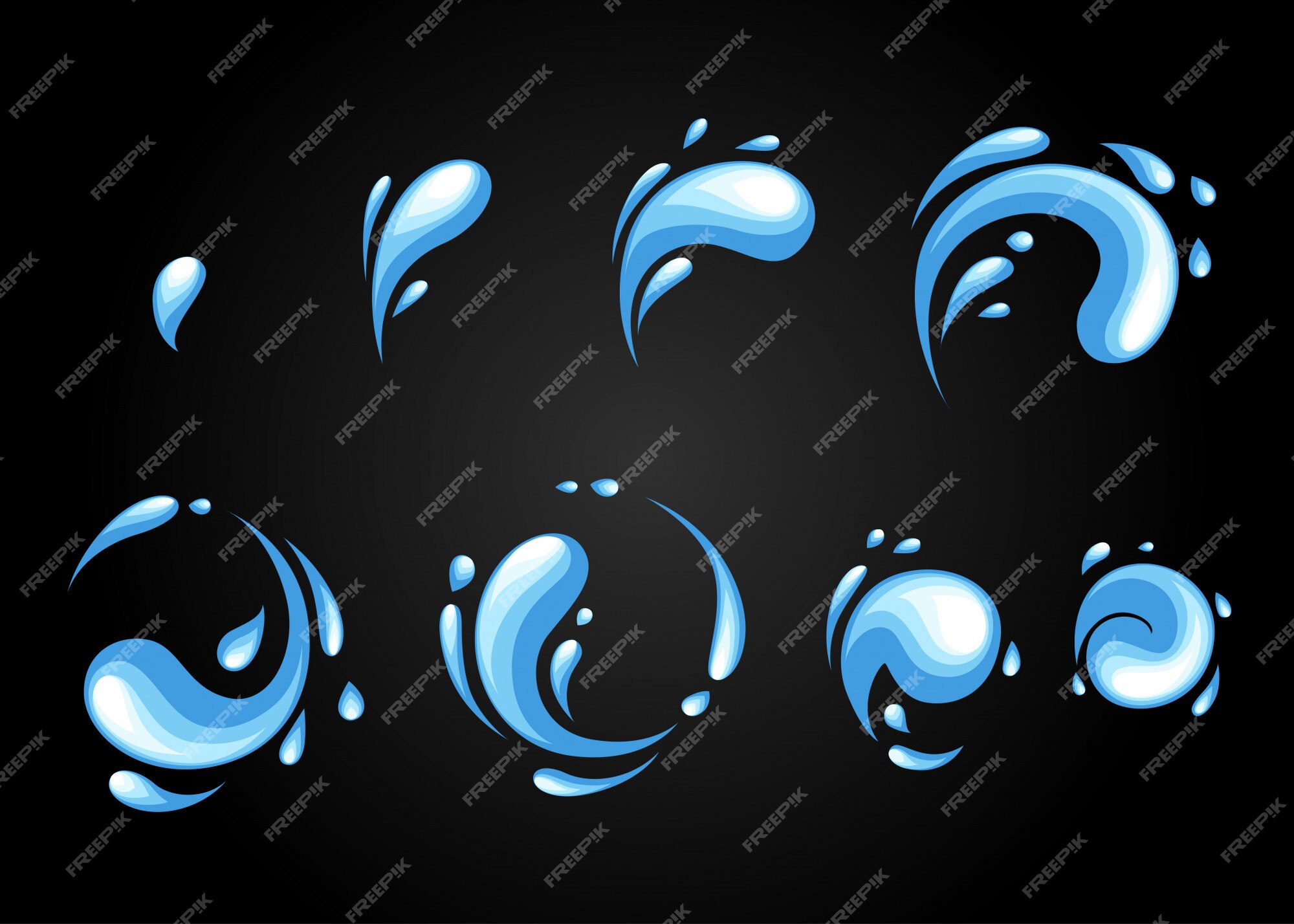 Premium Vector | Water explosion special effect fx animation frames sprite sheet. vortex water and thunder power explosion frames for flash animation in games, video and cartoon Premium Vector | Water explosion special effect fx animation frames sprite sheet. vortex water and thunder power explosion frames for flash animation in games, video and cartoon