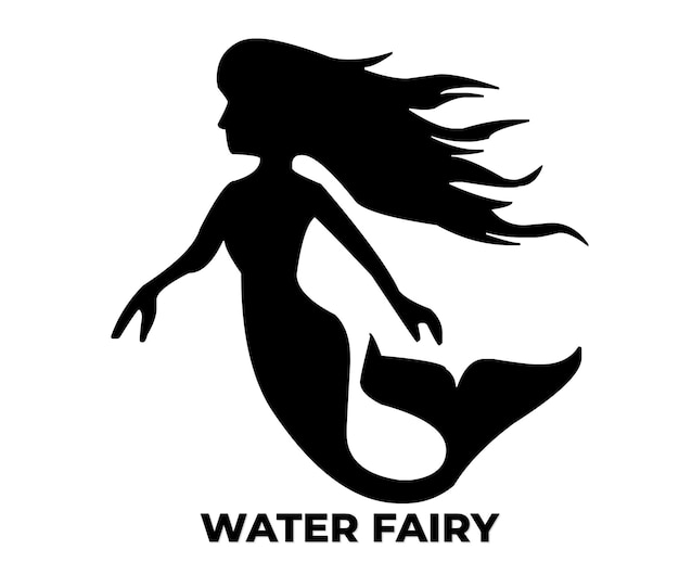 Vector water fairy