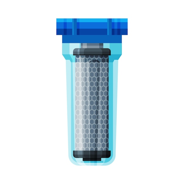water filter clean water special modern technology equipment vector illustration on white background
