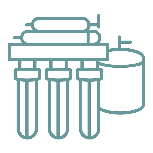 Water Filtration Icon Style