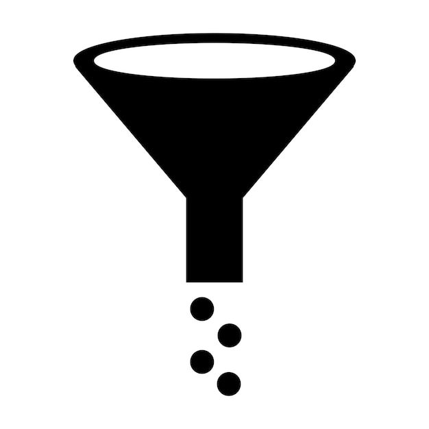 Vector water funnel icon logo vector design template