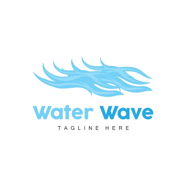 Water Golf Logo Diepzee Vector Maritieme Achtergrond Sjabloonontwerp