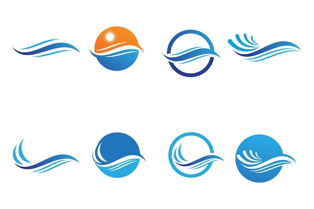 Water golf logo en symbool pictogram vector