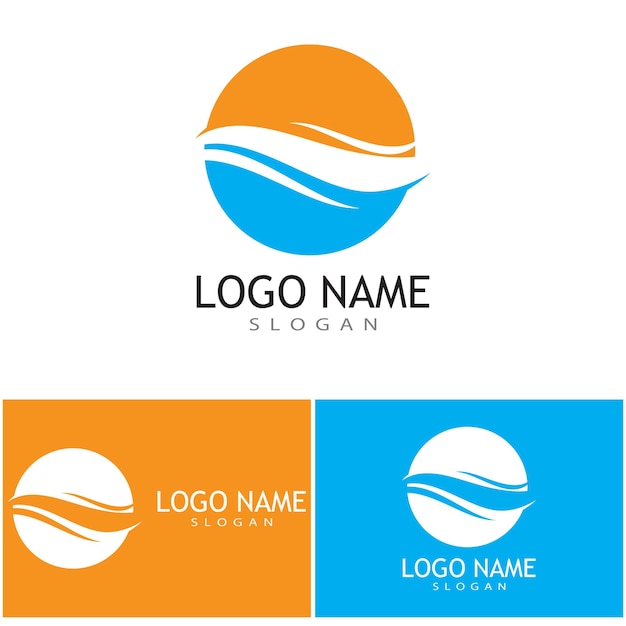Water Golf pictogram vector illustratie ontwerp logo