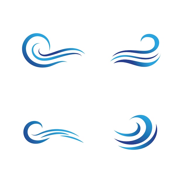Water Golf pictogram vector sjabloon logo