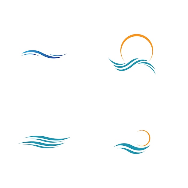 Water golf pictogram vector