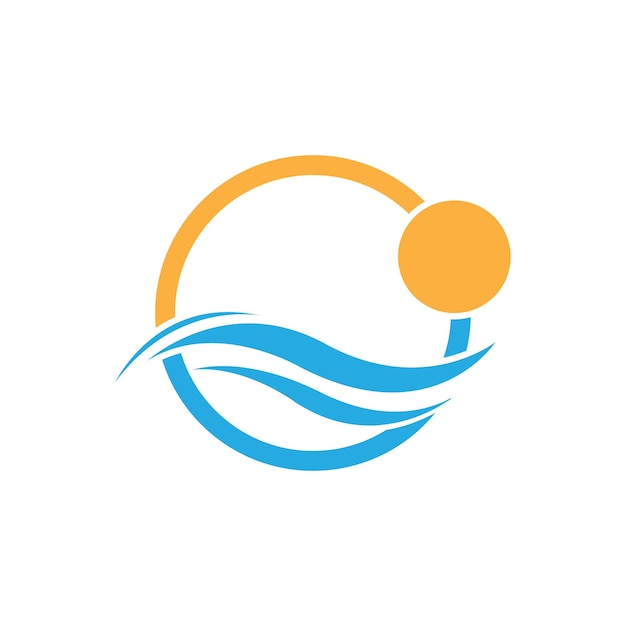 Water golf pictogram vector