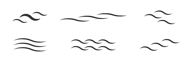 Water golf pictogrammenset vectorillustratie